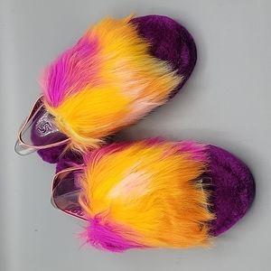 Fluff Yeah Electric Tye Dye Slipper